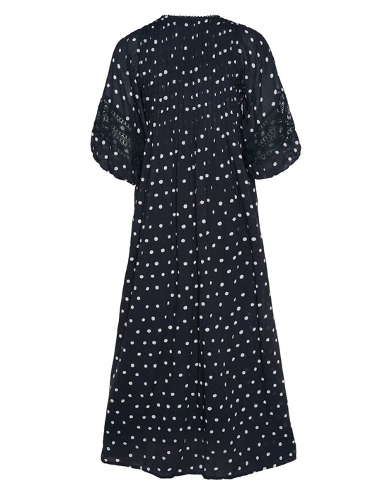 Bolette Kjole - Black Dots